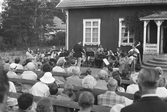 Örebro underhållningsorkester konserterar på Vinön, 1973-07-13