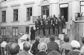 Manskören Lorelei och konserthuskören öppnar Karlslunds gård för säsongen, 1974-05-17