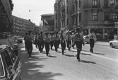 Musikkår på Drottninggatan, 1975