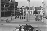 Musikkår på Olof Palmes torg, 1975