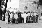 Örebro kammarorkester poserar framför slottet, 1976 Augusti
