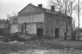 Rivningshus på Fabriksgatan, 1970-tal