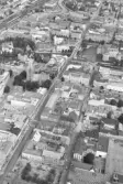 Flygfoto från Drottningatan mot norr, 1979-07-29