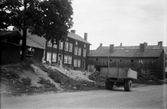 Träkåkar vid Källgränd, 1940-tal