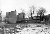 Rivningstomt på Fabriksgatan, 1970-tal