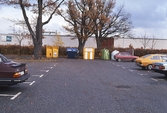 Återvinningsstation i Haga centrum, 1990-tal