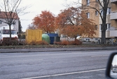 Återvinningsstation på västra Nobelgatan, 1990-tal