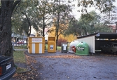 Återvinningsstation på östra Vintergatan i Rosta, 1990-tal