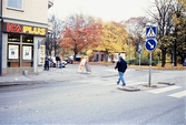 Återvinningsstation på Engelbrektsgatan, 1990-tal