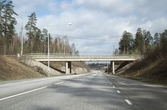 Norrköpingsvägen i höjd med Brickebacken in mot Örebro, 1990-tal