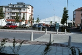 Bild tagen i anslutning till bomässan i Ladugårdsängen, 1992