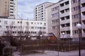 Moderna hus vid kvarteret Tunnbindaren, 1973