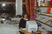 Kontorsmiljö på Stadsingenjörskontoret, 1986