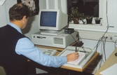 Terminalarbete på Stadsingenjörskontoret, 1986