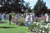 Besökare vid Rosornas dag i Stadsparken, 1990