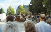 Deltagare och musiker vid invigningen av Örebro teater, 1990-tal