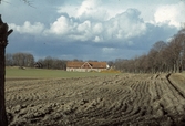 Åker och ladugård vid Hjälmarsberg, 1980-tal
