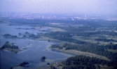 Flygfoto över Rynningeviken, 1980-tal