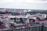 Foto över centrala Örebro med bland annat Domus, 1980-tal