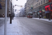 Drottninggatan med bland annat Filmstaden i bild, 1980-tal