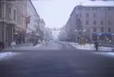Drottninggatan vid McDonalds och Stadshypotek, 1980-tal