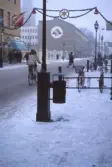 Drottninggatan vid Clock och Föreningssparbanken, 1980-tal