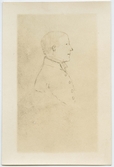 Porträtt tecknat, på Per Niclas Nordström född i Jönköping den 11 september år 1809, död 20 september år 1857. Kominister i Öggestorp och år 1855 i Bankeryd.