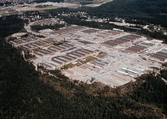 Flygfoto över Brickebacken, 1970-tal