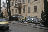 Byggavfall i Kvarteret Tingshuset, 1970-tal