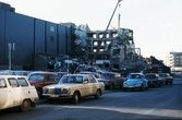Rivning av hus på Fredsgatan, 1970-tal