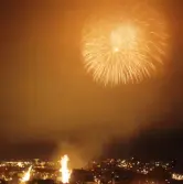 Fyrverkerier vid jubiléet Örebro 700 år., 1965