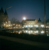 Kvällsljus över Allehandabprgen och Örebro slott, 1970-tal