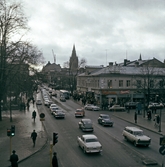 Storgatan mot söder från Järntorget, 1960-tal