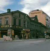 Butiken Byxan i hörnet Storgatan och Olaigatan, 1960-tal