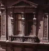 Detalj av husfasad, 1960-tal