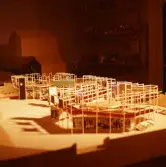 Modell över örebro utställningen Örebro 700 år, 1965