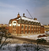 Rivning av fabrik på Åbylundsgatan, 1970-tal