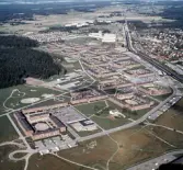 Flygfoto över Varberga, 1964