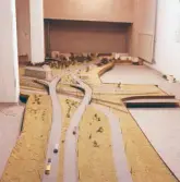 Modell av södra infarten, 1960-tal