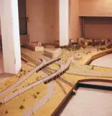 Modell av södra infarten, 1960-tal