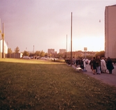 Busshållplatsen vid utställningen Örebro 700 år, 1965