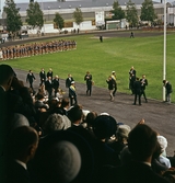 Parad vid invigning på Eyravallen av Örebro 700 år, 1965