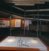 Stadsmodell av 1854 år karta vid utställningen Örebro 700 år, 1965