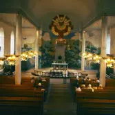 Interiör från Kumla kyrka, 1974