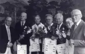 Diplommottagare vid förbundets årsmöte 1984.
