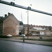 Rivningshus på Rudbecksgatan 5-7, 1970-tal