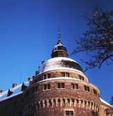 Övre delen av sydvästra tornet på Örebro slott, 1960-tal