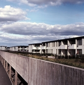 Hyreshus över parkeringen i Oxhagen, 1960-tal