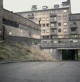 Garagenedfart från Gamla gatan, 1970-tal