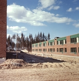 Bostadsområde Brickebacken under byggnation, 1970-tal